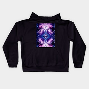 The Kaleidoscope Swirl Pink and Blue Kids Hoodie